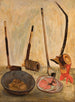 Natuurmoeite met pijpen - Tadeusz Makowski — weergave van het kunstwerk