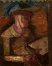 Maskerade in het donker - Tadeusz Makowski — weergave van het kunstwerk