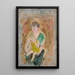 Mother and Child - Tadeusz Makowski — framed artwork on a wall