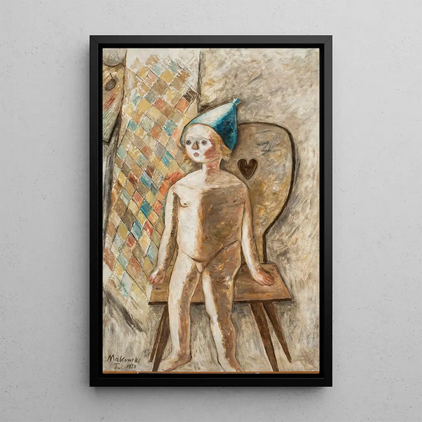 Tadeusz Makowski - Nude little girl in a blue cap.webp