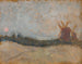 Landschap met windmolens - Tadeusz Makowski — weergave van het kunstwerk