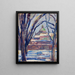 Landschap in de winter vanaf de kerk - Tadeusz Makowski — ingelijst kunstwerk aan de muur