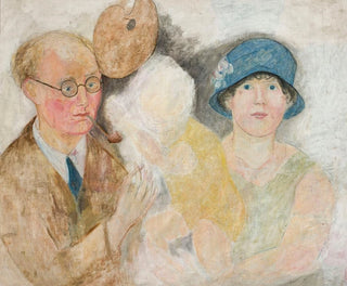 Tadeusz Makowski - Portrait of a painter and his family M Gromaire.webp