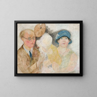 Tadeusz Makowski - Portrait of a painter and his family M Gromaire.webp