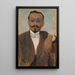 Portrait of the sculptor Bolesław Bażukiewicz - Tadeusz Makowski — framed artwork on a wall