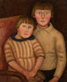 Portret van twee kinderen - Tadeusz Makowski — weergave van het kunstwerk