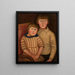 Portret van twee kinderen - Tadeusz Makowski — ingelijst kunstwerk aan de muur