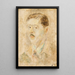 Portrait painting - Tadeusz Makowski — framed artwork on a wall