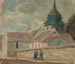 Kleine dorpskerk in Breuilpont - Tadeusz Makowski — weergave van het kunstwerk