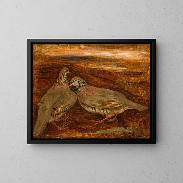 Twee vogels - Tadeusz Makowski — ingelijst kunstwerk aan de muur