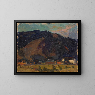 Tadeusz Makowski - View of a village against the background of a mountain.webp