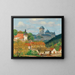 Vue van het kasteel van Karlštejn nabij Praag - Tavík František Šimon — ingelijst kunstwerk aan de muur