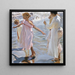 Tijd voor een bad in Valencia - Joaquín Sorolla — ingelijst kunstwerk aan de muur