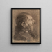 Head of an Elderly Man - Teodor Axentowicz — framed artwork on a wall
