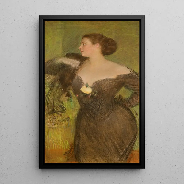 Teodor Axentowicz - Portret kobiety w balowej sukni.webp