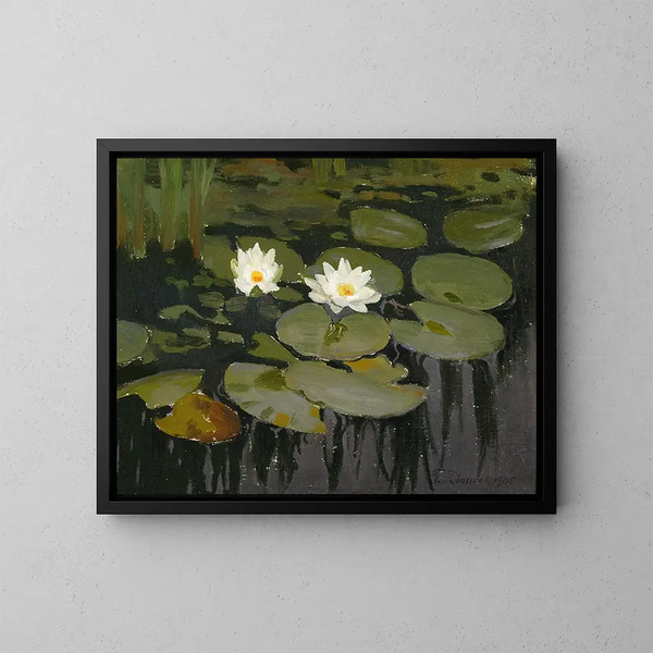 Nymphéas - Teodor Ziomek — ingelijst kunstwerk aan de muur