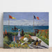 Reproductie van het schilderij Terras in Sainte-Adresse door Claude Monet