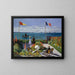 Reproductie van het schilderij Terras in Sainte-Adresse door Claude Monet