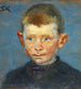 Hoofd van een jongen - Peder Severin Krøyer — weergave van het kunstwerk