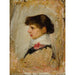 Reproductie van het schilderij Hoofd van een model - John William Waterhouse