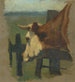 Hoofd en nek van een koe in een weiland - Floris Verster — weergave van het kunstwerk