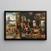 Le Festin d'Assuérus - Le Maître de Paul et Barnabas — ingelijst kunstwerk aan de muur