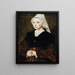 Portret van een jonge vrouw - De Meester van de jaren 1540 — ingelijst kunstwerk aan de muur