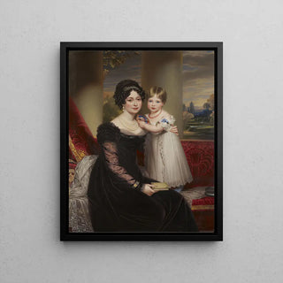The Duchess of Kent with her daughter, the future Queen Victoria by Henry Bone