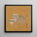 Teapot and cups - Shibata Zeshin — framed artwork on a wall