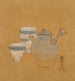 Teapot and cups - Shibata Zeshin — artwork view