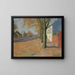 Route bordée d'arbres - Theo Von Brockhusen — ingelijst kunstwerk aan de muur
