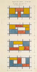 Project voor een glas-in-loodraam - Theo van Doesburg — weergave van het kunstwerk