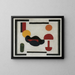 Natuurstudie compositie V - Theo van Doesburg — ingelijst kunstwerk aan de muur
