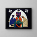 De Kaartspelers - Theo van Doesburg — ingelijst kunstwerk aan de muur