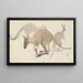 Kangaroes - Theo van Hoytema — ingelijst kunstwerk aan de muur