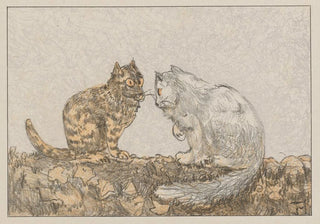 Theo van Hoytema - Twee katten op een muur.webp