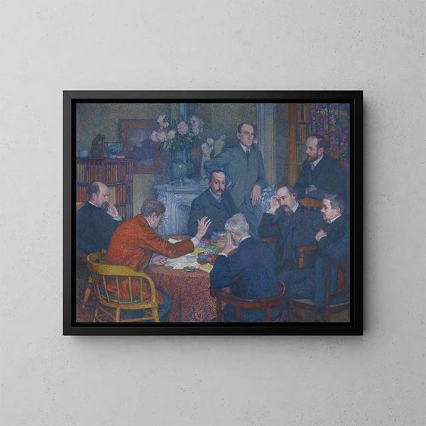 La Lecture - Theo van Rysselberghe — ingelijst kunstwerk aan de muur