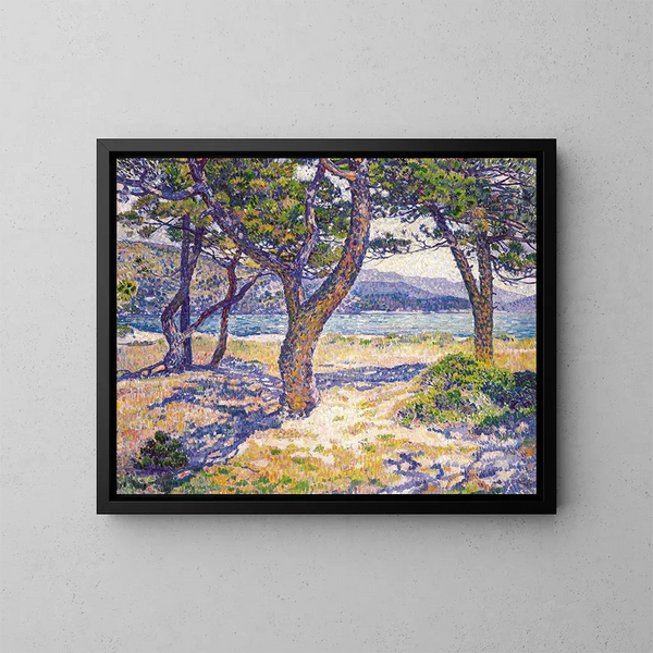 De Middellandse Zee in Le Lavandou - Theo van Rysselberghe — ingelijst kunstwerk aan de muur
