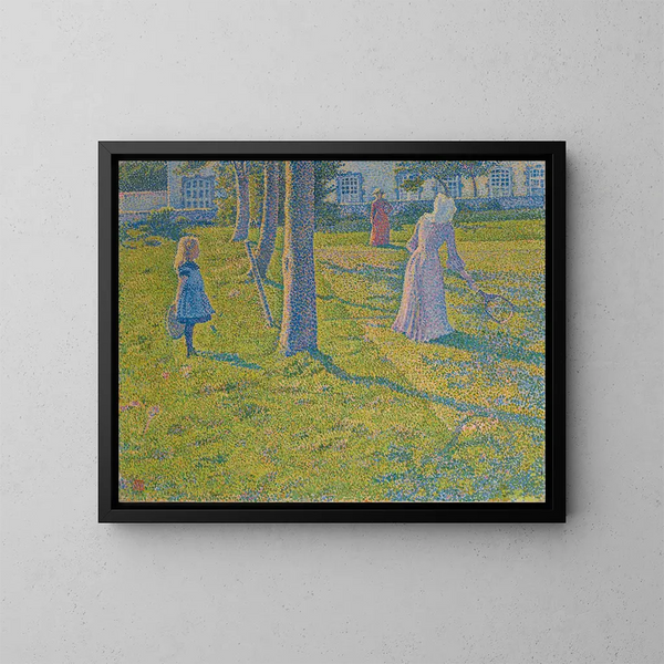 Thuin of de Tennisspel - Theo van Rysselberghe — ingelijst kunstwerk aan de muur