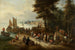 Vismarkt aan de kade - Theobald Michau — weergave van het kunstwerk