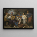 Allegorie van de vijf zintuigen - Theodoor Rombouts — ingelijst kunstwerk aan de muur