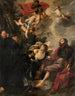 Saint Augustine washing the feet of Christ - Theodoor Rombouts — artwork view
