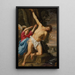 Sint Sebastiaan genezen door een engel - Theodoor Rombouts — ingelijst kunstwerk aan de muur