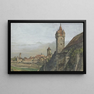 Theodor Alt - Teilansicht von Rothenburg ob der Tauber.webp