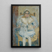 Portrait of a Young Girl - Theodor Hummel — framed artwork on a wall