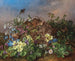 Lentebloemen met bij - Theodor Petter — weergave van het kunstwerk