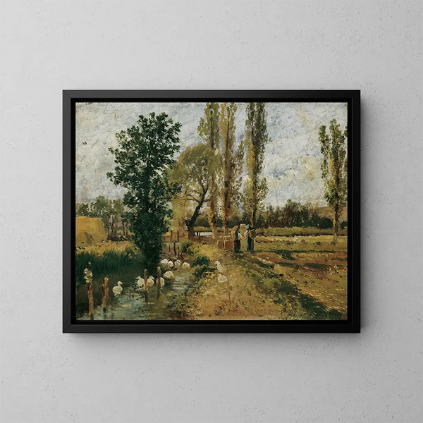 Landschap van Bach - Theodor von Hermann — ingelijst kunstwerk aan de muur