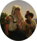 Moeder Italiaans met kinderen - Theodor Weller — weergave van het kunstwerk