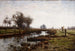 Einde van de middag, moeras van Dachau - Theodore Clement Steele — weergave van het kunstwerk