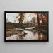 Ruisseau agréable - Theodore Clement Steele — ingelijst kunstwerk aan de muur